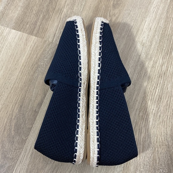 Eileen Fisher Live Knit Espadrilles Black and Tan Loafers Slip-Ons size 7 - Picture 5 of 11